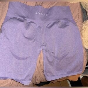 NVGTN Lavender High-Waisted seamless workout gym Shorts